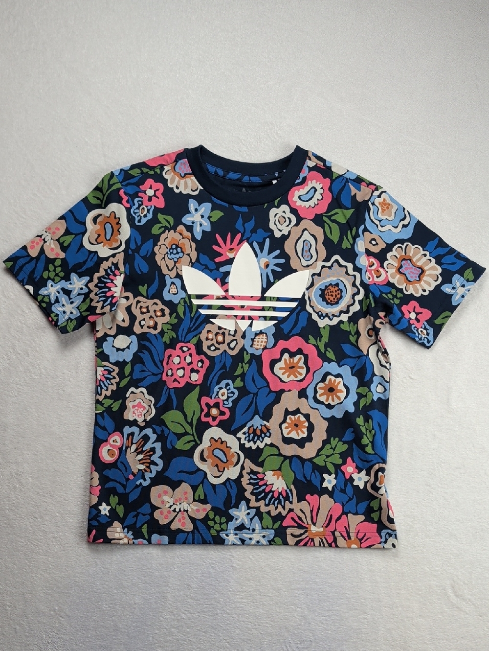 Adidas Originals X Liberty London Floral Cotton Tee Kids 9/10 Years